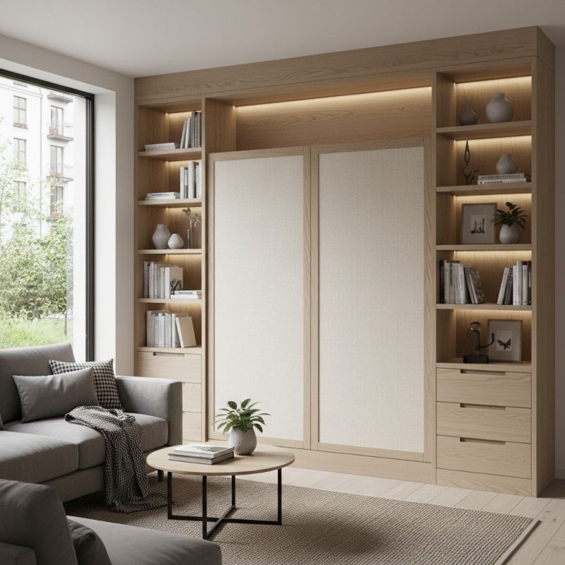 Built In Bookcase Installation in Durham, NC