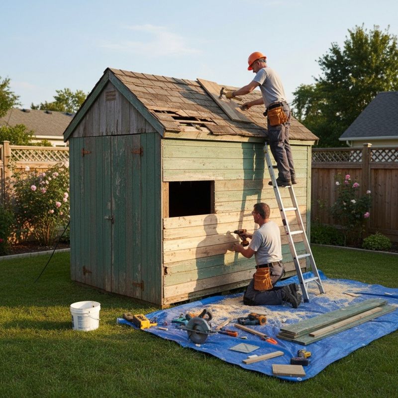 Shed Roof Repair in Kansas City, KS
