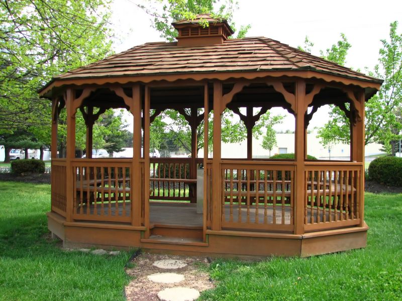 Cedar Gazebo Installation in Wilmington, NC