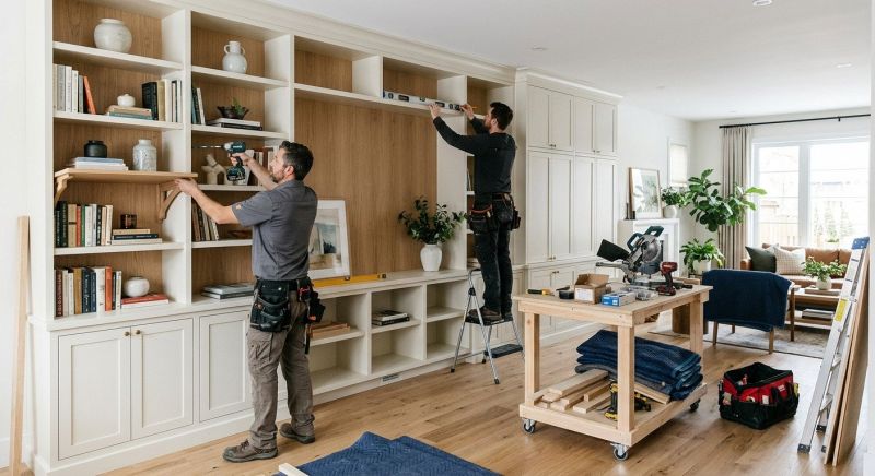 Mudroom Shelving Installation in Greensboro, NC